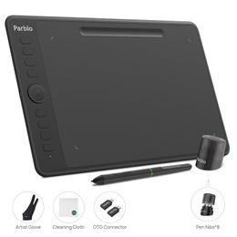 Tablets Parblo Intangbo(M) Graphic Drawing Tablet Support Android Phone Digital Handwriting Tablet Tilt Function BatteryFree Stylus