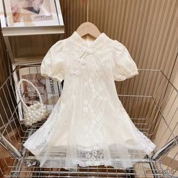 Girl's Dresses Girl's Dress Summer New Children's Dress Chinese Style Cheongsam Dress Ropa Kids Clothes