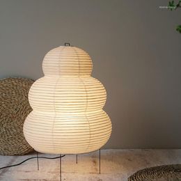 Table Lamps Rice Paper Lantern Japanese Tripod Floor Lamp LED Modern Dimming Reading/Bedroom For Homestay Art Creative Decor