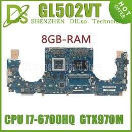 Motherboard KEFU GL502VT Motherboard For ASUS GL502V Laptop Mainboard 8GBRAM GTX970M3GB I76700HQ Test Work 100%