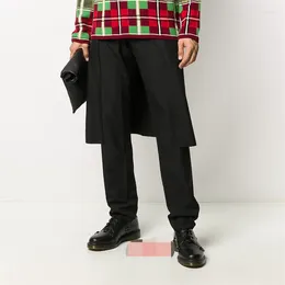 Men's Pants Men's Skirt Two-Piece Spring And Autumn Personality Detachable Design Slim Large Size Trousers