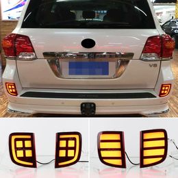 Car LED Taillight Rear Bumper Reflector Lamp For Toyota Land Cruiser 2005 - 2015 Parking Brake Light turn signal fog lamp