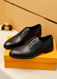 2023 Mens Handmade Dress Shoes Formal Brand Business Wedding Party Flat Shoes Gentlemen Genuine Leather Brogue Loafers Size 38-45