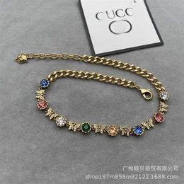 designer jewelry bracelet necklace ring ancient color Diamond Butterfly street shooting idol net red with style ol temperament female