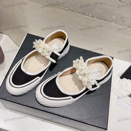 Дизайнерская женская платформа холст обувь для обуви для обуви плоские балетные туфли цветочные принцессы