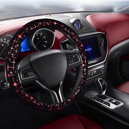 Steering Wheel Covers Beautiful Dazzling Luxury Car Cover Anti-skid Protection For General Automotive Interior Accessories 38CM