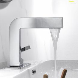 Bathroom Sink Faucets Chrome Brass Basin Faucet Single Handle Hole Cold And Water Mixer Tap White/black/nickel