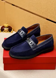 New 2023 Mens Business Dress Shoes Formal Party Wedding Fashion Suede Flats Brand Breathable Oxfords Casual Loafers Size 38-45