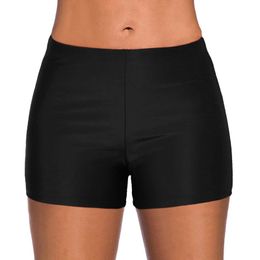 Women's Running High Waist Bikini Bottom Beach Shorts Swimwear P230530