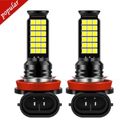 New 2Pcs H8 H11 Led HB4 9006 HB3 9005 Fog Lights Bulb 3030SMD 3000LM 6000K White Car Driving Running Lamp Auto Leds Light 12V 24V