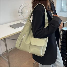 Evening Bags Women's Shoulder Tote Oxford Cloth 2023 Fashion Totebag Canvas Shoppers Large Korean Casual Handbag Girl Student Book