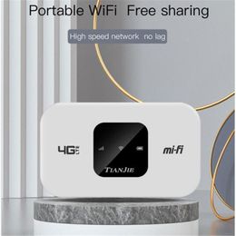 Routers TIANJIE 3G 4G Router SIM Wireless WiFi Modem Dongle LTE FDD Unlocked Network Hotspot Pocket Broadband Outdoor Internet Mesh