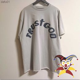 Mens T-Shirts Mens T-Shirts Sunday Service T-shirt Trust God Tee Men Women Oversized T Shirt Tops CPFM Holy Spirit T230111 L230520