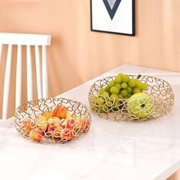 Plates Iron Fruit Tray Net Red Same Style Nordic Living Room Kitchen Home Coffee Table Simple Basket