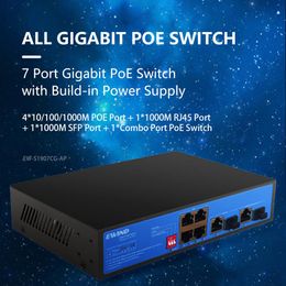 Control Gigabit POE Switch 10/100/1000Mbps Ethernet Switch with SFP Slot Fibre Network Switch for IP Camera/Wireless AP AI Smart Switch