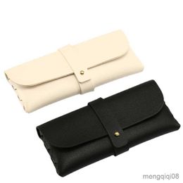 Sunglasses Cases Bags Portable Glasses Case Men Women Fashion Magnetic Leather Fold-able Box for Eyeglass Oversize