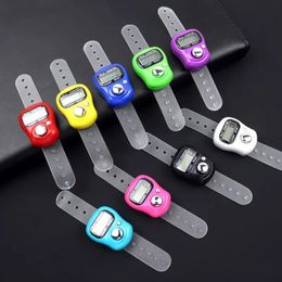 Mini Hand Hold Portable Band Tally Finger Ring Electronic Head Count Plastic Row Counter LCD Digital Screen #96854