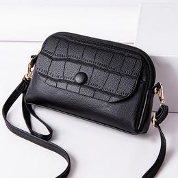 Evening Bags PU Crocodile Pattern Shoulder For Women 2023 Casual Mini Crossbody Bag Lady Small Wrist Fine Workmanship 6 Colours