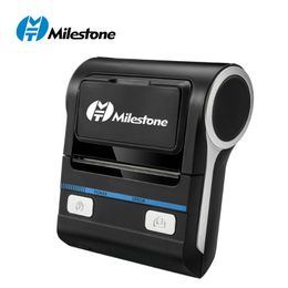 Printers Milestone 80mm Wilreless Bluetooth Printers Thermal Receipt POS Mini Portable Printer ESC/POS With Mobile Android IOS PC