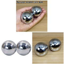 Fitness Balls 2pcs Fitness Iron Ball Chrome-plated Solid Hollow Hand Revolving Massage Health Ball Chinese Health Care Exercise Fitness Whs 230530