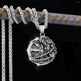 Pendant Necklaces Shield Stainless Steel Men's Chain Viking Jewellery Bulk Goods Punk Hip Hop Rune Spear Odin Amulet Pirate Pendants