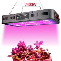 LED Grow Light Full Spectrum 1200W 2400W Dimmable VEG Bloom Mode Growing Lamp for Indoor Plants and Flower Greenhouse Grow