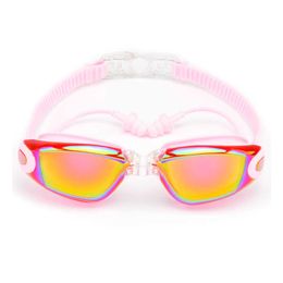 Goggles Swimming Glasses Men and Women Ear Plug Waterproof anti fog Mask Professional Adult Swimming Pool Goggs Mirror Swim Eyewear AA230530