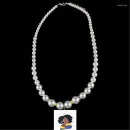 Pendant Necklaces 1pcs Various High SGR Gamma Rho Lady Charm Glass Pearl Necklace Steel Clasp DIY Women Poodle Torch Crystal Jewelry Gift