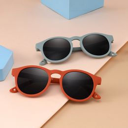 Sunglasses Children Kids Sunglasses Fashion Vintage Boys Girls Baby Sun Glasses UV400 Eyewear Shades Polarised Free Glasses Elastic S8308 230530