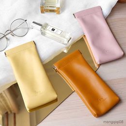 Sunglasses Cases Bags Fashion Soft Leather Glasses Storage Bag Box Portable Waterproof Pouch Protective Cover Eyewear