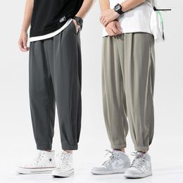 Men's Pants Summer Thin Ice Silk Men Breathable Comfortable Sweatpants High Quality Air Conditioning