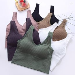 Camisoles & Tanks Fashion U-shaped Back Bra Tube Top Women Bralette Crop Sexy Lingerie Sports Underwear Ladies Street Tops Cropped