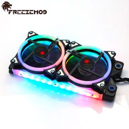 Cooling FREEZEMOD RGB 240mm Copper Radiator Lighting Radiator Thickness 28mm Water Cooler Heat Sink Water Cooling 5V AURA SYNC ARGB