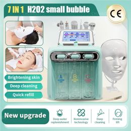 HOT 6 in 1 Peeling Portable Micarodermabrasion Skin Rejuvenation H2O2 Small Bubble Odermabrasion Beauty Cleansing Device Factory Direct Sales CE
