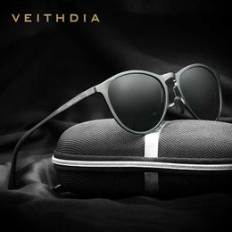 Sunglasses VEITHDIA Men Sunglasses Retro Aluminum Male Sports Driving Sun Glasses Polarized Lens Vintage Women Eyewear Accessories 6625 L230523
