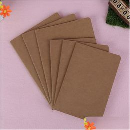 Notepads Kraft Notebook Blank Cowe Paper Notepad Book Vintage Soft Copybook Daily Memos Er Journal Vt0023 Drop Delivery Office Schoo Dhsoa