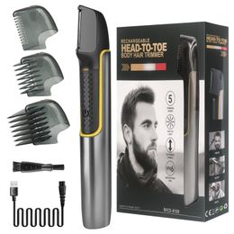 Trimmer Men's Body Shaver Electric Facial Hair Trimmer Ladies Pubic Hair Remover USB Retractable Beard Cutter Hair Clipper