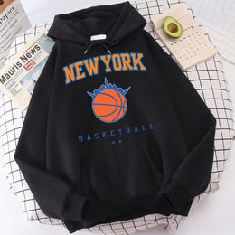 Mens Hoodies Sweatshirts Male Casual Fashion Cool Print Hip Hop Sweatshirt York Basketball Funny Hooded Fleece Soft Haruku Pullover