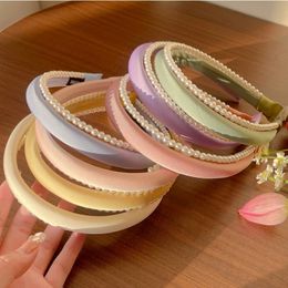 High Grade Sponge Pearl Integrated Headbands Fashion Hair Accessories For Women Trend Leisure Hair band Hairband Girl Headwear