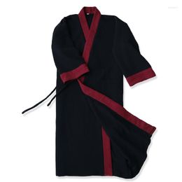 Men's Sleepwear Winter Pajamas For Men Women Unisex Chinese Hanfu Style Orient Bath Robe Homewear Lounge Pajama Thick Warm Top Quality