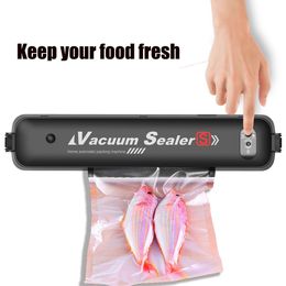 Bag Clips Food Vacuum Sealer Packaging Hine With 15Pcs Bags Household Sealing Electric Packer Vt0938 Drop Delivery Home Garden House Dhztu