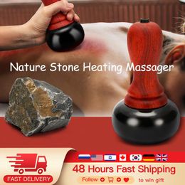 Relaxation Hot Stone Gua Sha Massager Natural BianStone Scraping Massager For Body Face Skin Lifting Anti Cellulite Meridian Physiotherapy