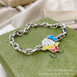 designer jewelry bracelet necklace ring enamel cartoon 925 style glue dropping male female lovers Bracelet high quality