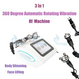 360 Degree Automatic Rotating Vibration Roller RF Body Slimming Face Lift Machine Led Light Therapy Physiotherapy