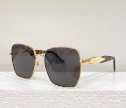 2023 Fashion designer 64ZS mens women sunglasses unique leg design metal square shape glasses outdoor trendy versatile style Anti-Ultraviolet protection