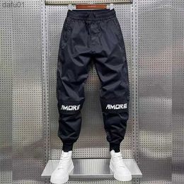 Men's Pants Vetements Homme Cargo Pants Men's Zipper Stick Strip Casual Pants Spring Autumn 2023 all-match Korean Baggy Haren Pants Hip Hop L230520