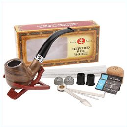 Smoking Pipes Resin Pipe Package Burnresistant Bakelite With A Fl Set Of Accessories Drop Delivery Home Garden Household Sundries Dhlve