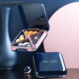 Care 4 Grid Waterproof Medicine Pill Box Case For Storage Travel Pill Case Vitamins Tablets Container Plastic Box Capsules Organizer