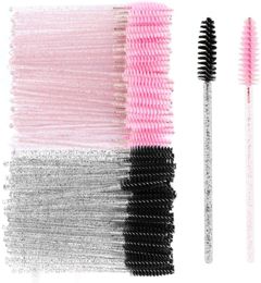 Brushes 1000pcs Disposable Glitter Handle Eyelash Brushes Mascara Wands Applicators Makeup Tool Lash Brush