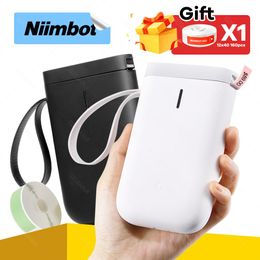 Calculators Label Printer Niimbot D11 Label Maker Thermal Portable Mini Pocket Label Printer Name Price Sticker Paper Roll for Phone Hine